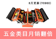 五金类目月销翻倍