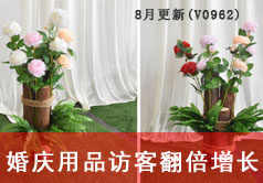 婚庆用品访客翻倍增长